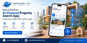 property search app on a smartphone